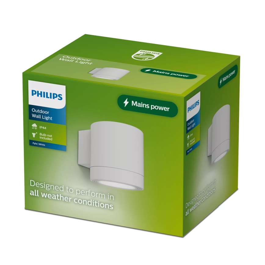 Philips - Venkovní nástěnné svítidlo FYLX 1xGU10/5W/230V bílá IP44