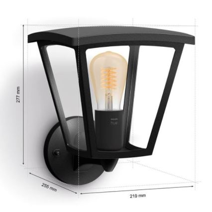 Philips - Stmívatelné venkovní nástěnné svítidlo Hue INARA 1xE27/7W/230V Wi-Fi IP44