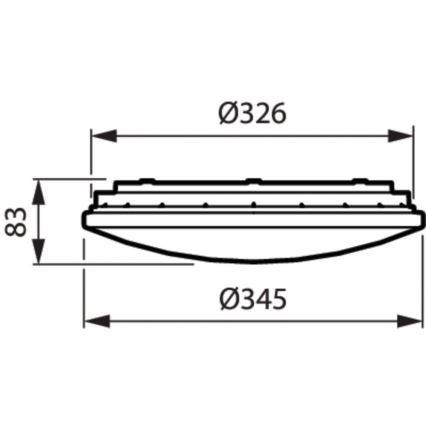 Philips WL060V LED17S/840 PSU II WH - LED Venkovní stropní svítidlo MOUNTED LED/22W/230V 4000K IP44