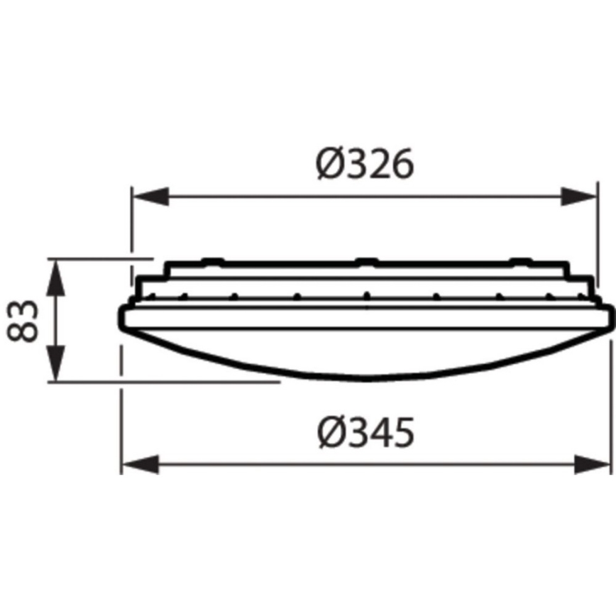 Philips WL060V LED17S/840 PSU II WH - LED Venkovní stropní svítidlo MOUNTED LED/22W/230V 4000K IP44