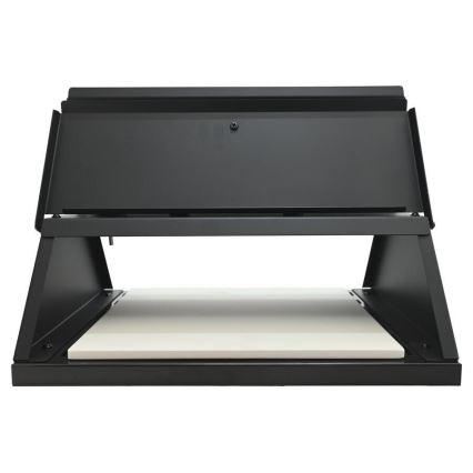 Pizza pec s dvířky a teploměrem 40x35,5x21 cm černá