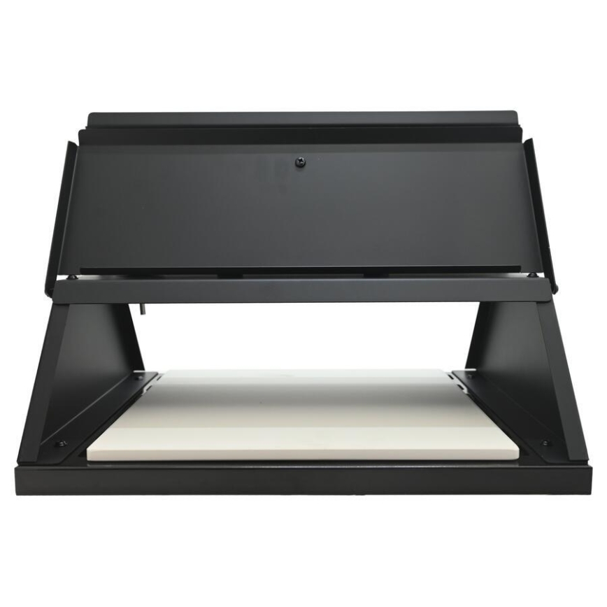 Pizza pec s dvířky a teploměrem 40x35,5x21 cm černá