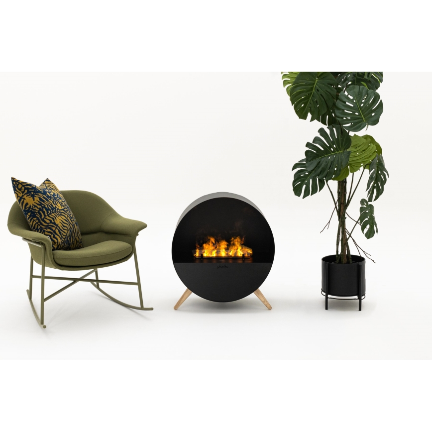 Planika - Krb na vodní páru na dálkové ovládání 72,9x65,3 cm 125W/230V černá
