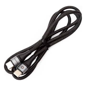 Pletený USB kabel USB-C / USB-C konektor 60W 1m černá