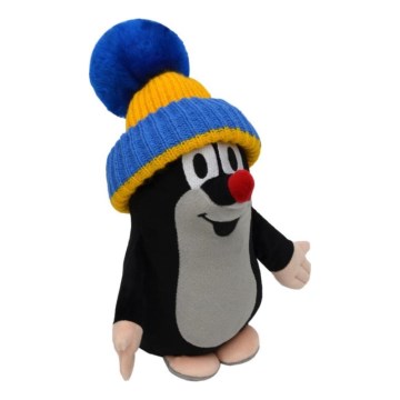 Plyšový krtek s čepicí 25 cm