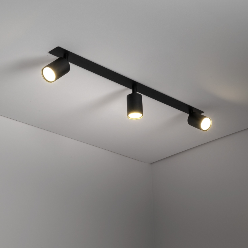 Podhledové bodové svítidlo NEX 3xGU10/10W/230V černá