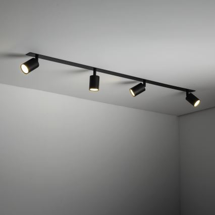 Podhledové bodové svítidlo NEX 4xGU10/10W/230V černá