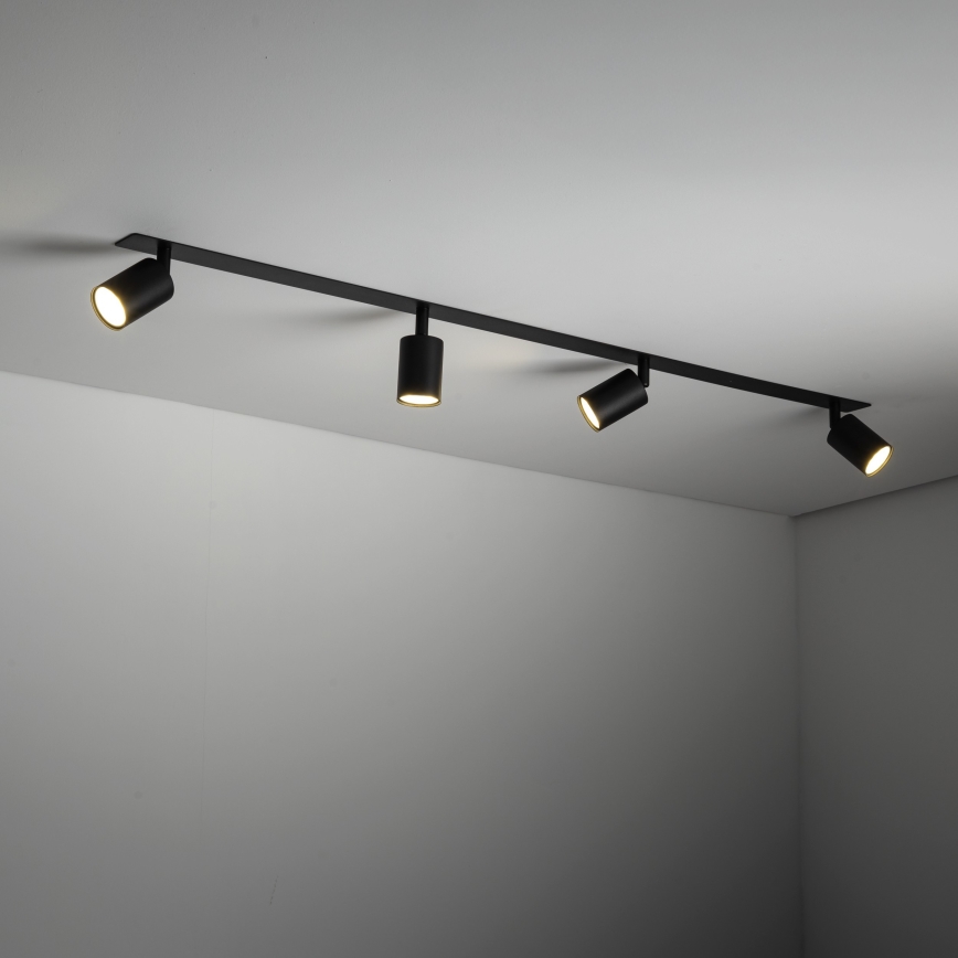 Podhledové bodové svítidlo NEX 4xGU10/10W/230V černá