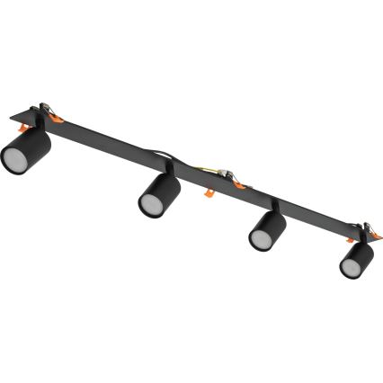 Podhledové bodové svítidlo NEX 4xGU10/10W/230V černá