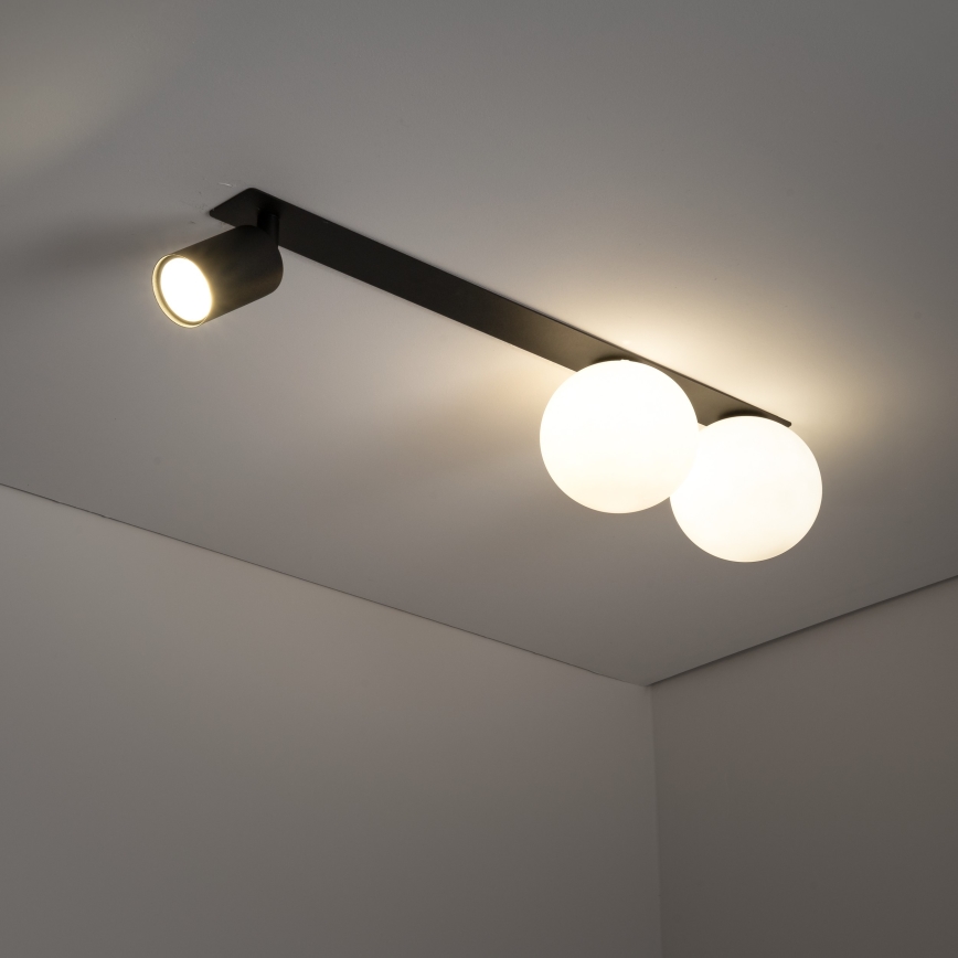 Podhledové bodové svítidlo VOX 2xG9/8W/230V + 1xGU10/10W černá