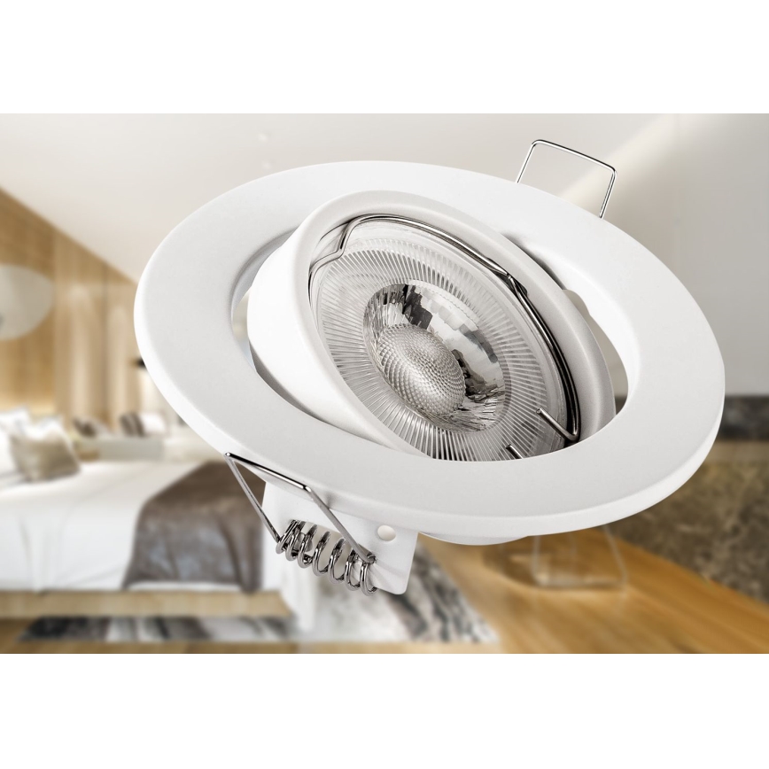 Podhledové svítidlo 1xGU10/MR16/10W/230V pr. 9 cm bílá