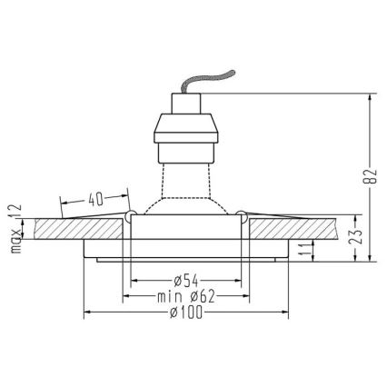 Podhledové svítidlo EYE 1xGU10/35W/230V