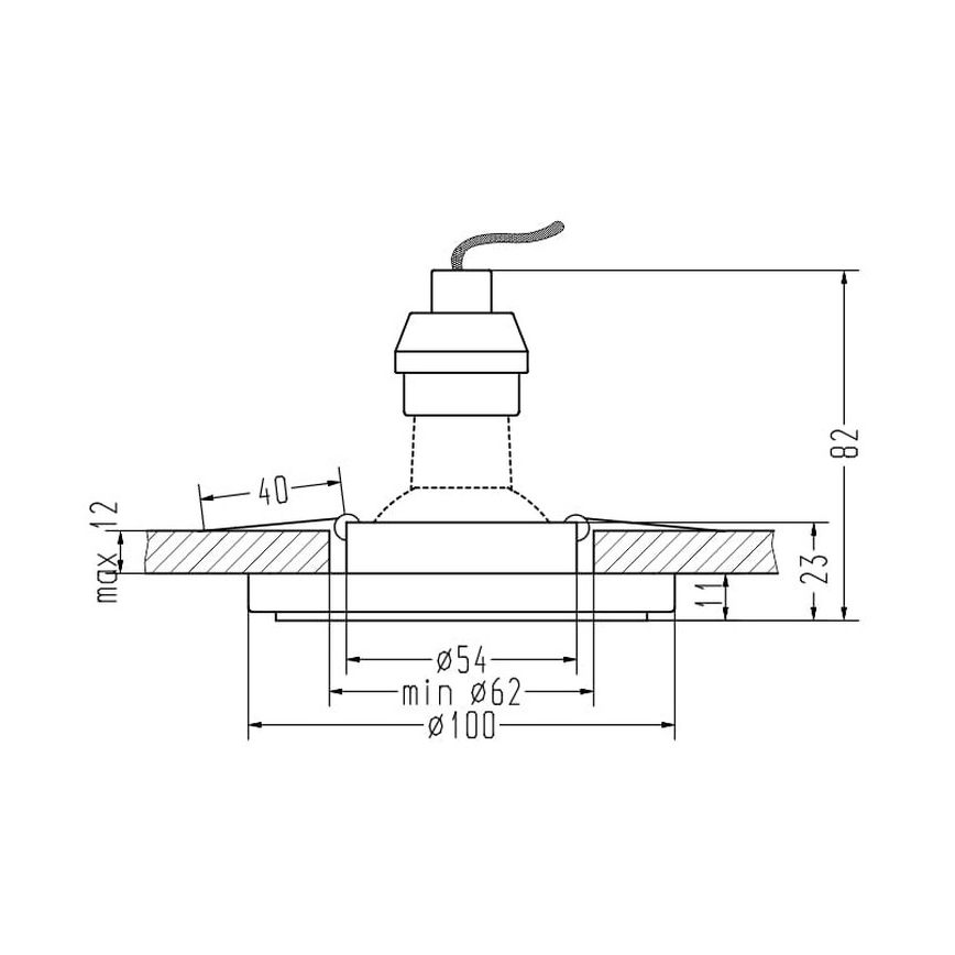 Podhledové svítidlo EYE 1xGU10/35W/230V