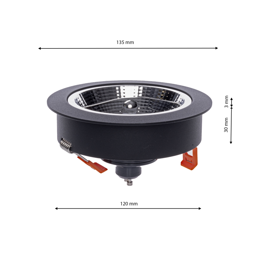 Podhledové svítidlo REDONDO 1xAR111 - GU10/25W/230V