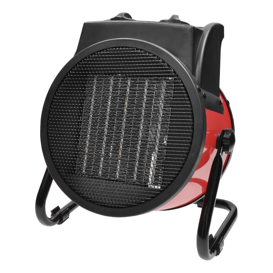 Podlahový ventilátor s keramickým topným tělesem 3000W/230V černá