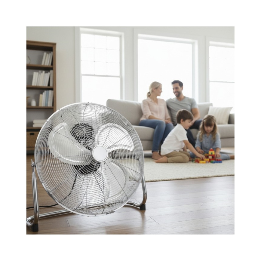 Podlahový ventilátor VIENTO 200W/230V lesklý chrom
