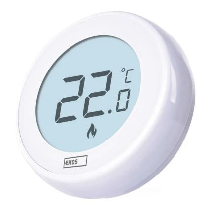 Pokojový manuální termostat 230V/6A 2xAA bílá