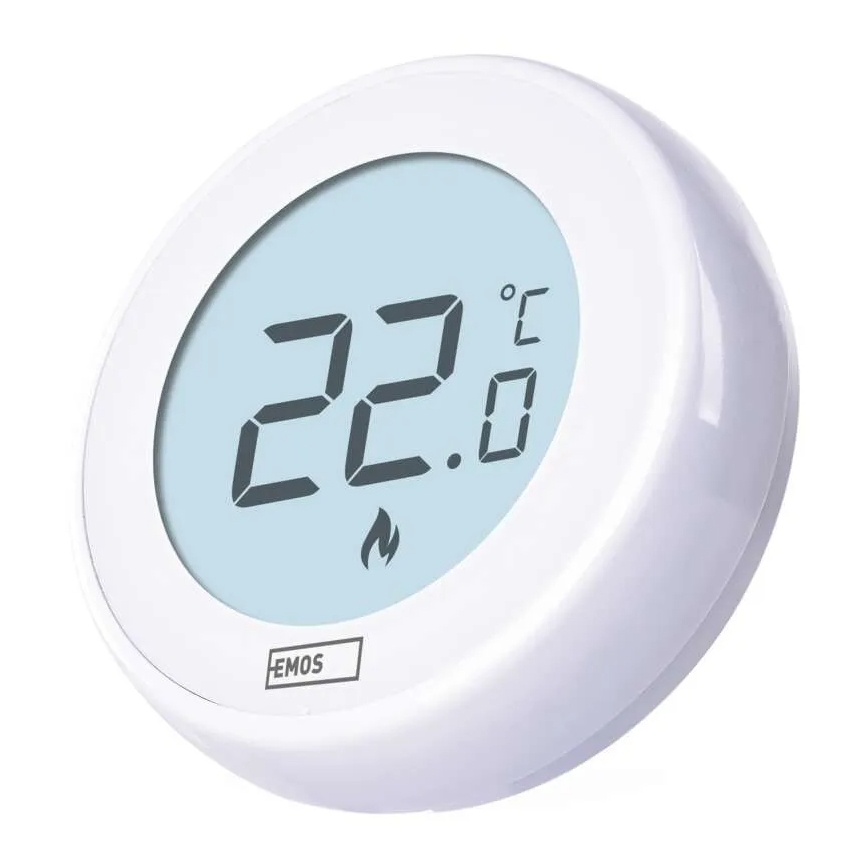 Pokojový manuální termostat 230V/6A 2xAA bílá