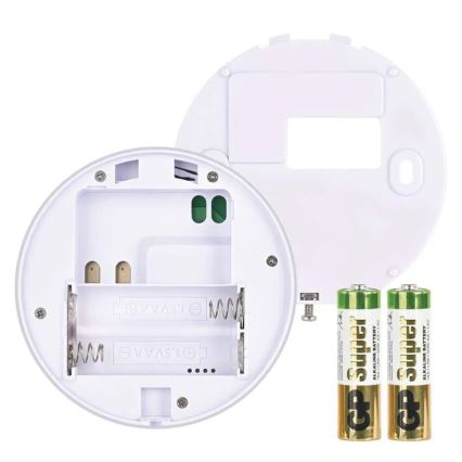 Pokojový manuální termostat 230V/6A 2xAA bílá