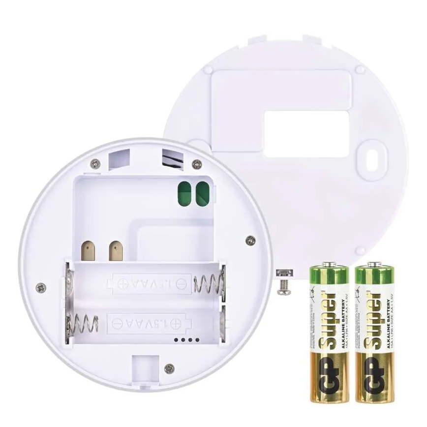 Pokojový manuální termostat 230V/6A 2xAA bílá