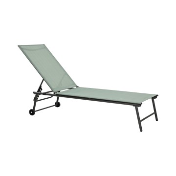 Polohovatelné lehátko TERA 57x185 cm zelená