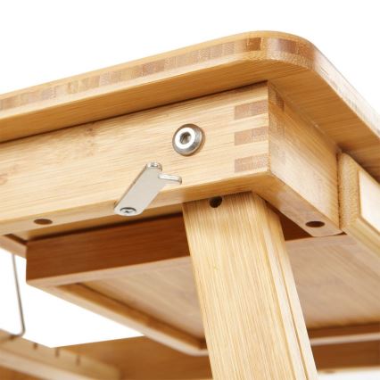 Polohovatelný stolek na počítač do postele LAT 55x35 cm hnědá