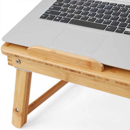 Polohovatelný stolek na počítač do postele LAT 55x35 cm hnědá