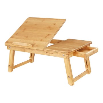 Polohovatelný stolek na počítač do postele LAT hnědá