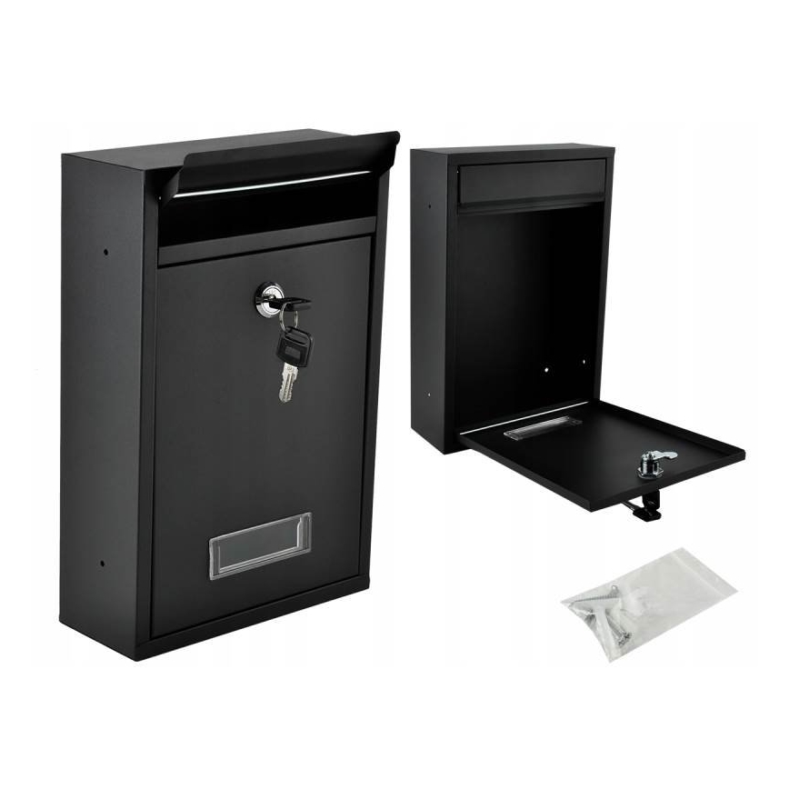 Poštovní schránka 21,7x32 cm černá