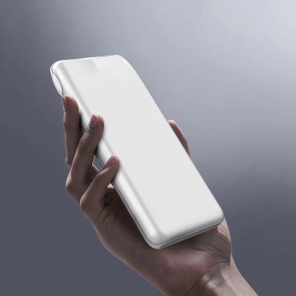 Power Bank 10000 mAh 10W Power Delivery 2xUSB-C + 1xUSB-A bílá