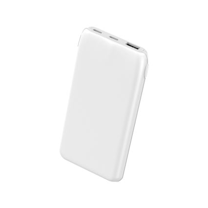 Power Bank 10000 mAh 10W Power Delivery 2xUSB-C + 1xUSB-A bílá