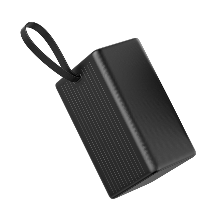 Power Bank 8000 mAh Power Delivery 4xUSB-A + 2xUSB-C s LED svítilnou a USB-C kabelem 1m černá