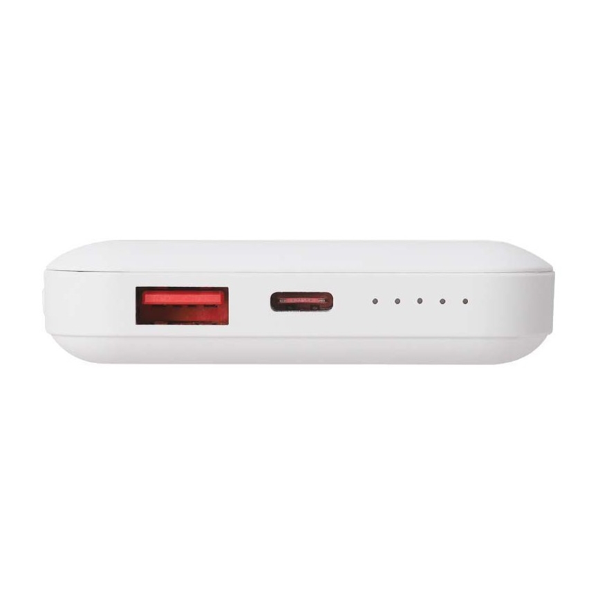 Power Bank magnetická s bezdrátovým nabíjením Power Delivery 10 000mAh/20W/3,7V bílá