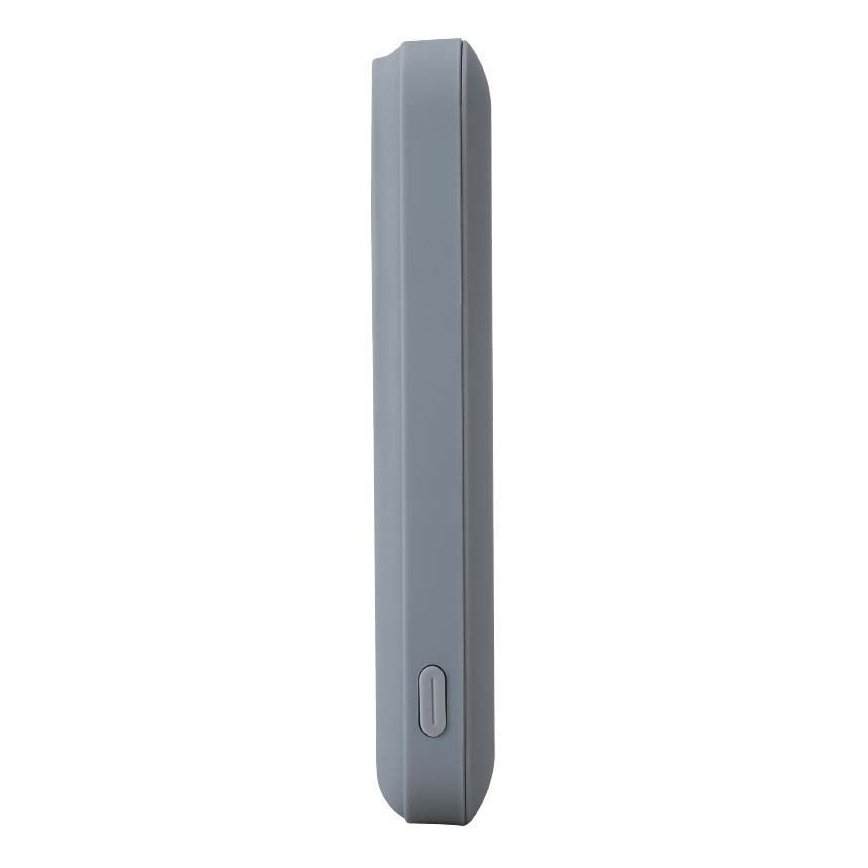 Power Bank magnetická s bezdrátovým nabíjením Power Delivery 10 000mAh/20W/3,7V šedá