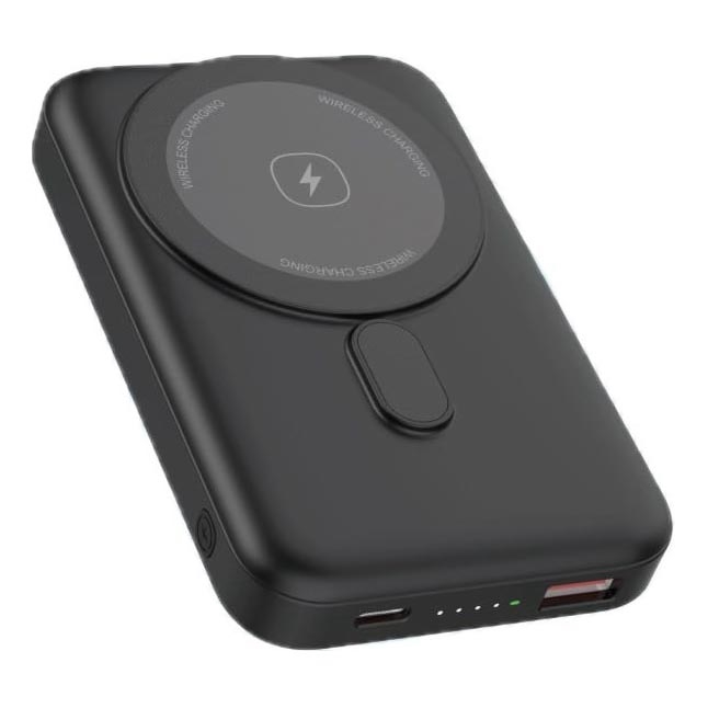 Power Bank magnetická s bezdrátovým nabíjením MagSafe 10000 mAh 20W Power Delivery černá