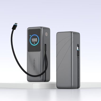 Power Bank s LED displejem Power Delivery 27000 mAh 3,7V černá