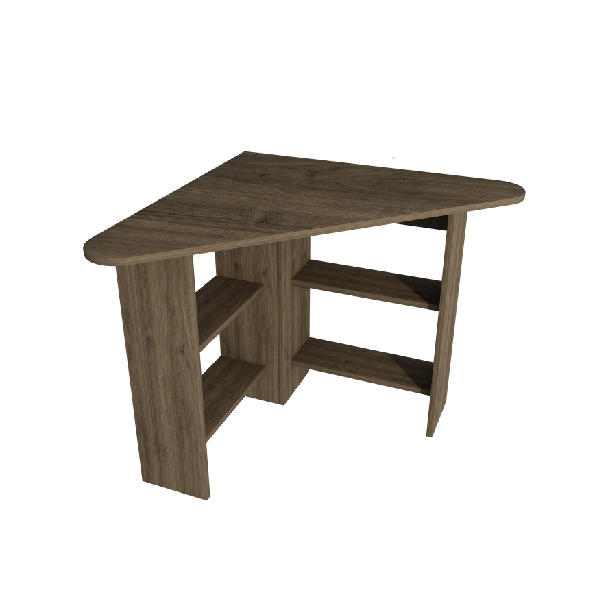 Pracovní stůl CORNER 80x80 cm hnědá