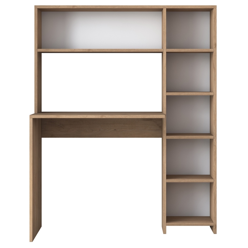 Pracovní stůl s policí RANI 113x40 cm hnědá