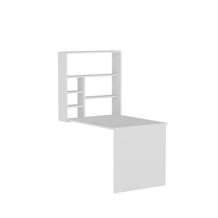 Pracovní stůl s policí SEDIR 90x59 cm bílá