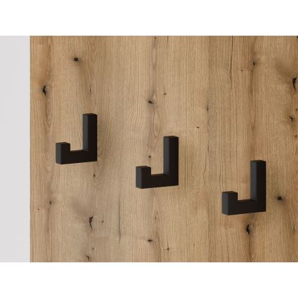 Předsíňová stěna se zrcadlem SVEN 100x204x40 cm hnědá/bílá