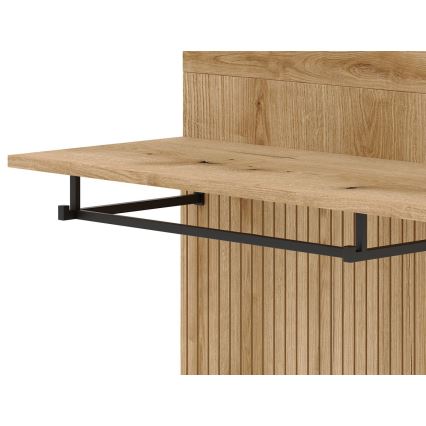 Předsíňová stěna se zrcadlem SVEN hnědá/bílá