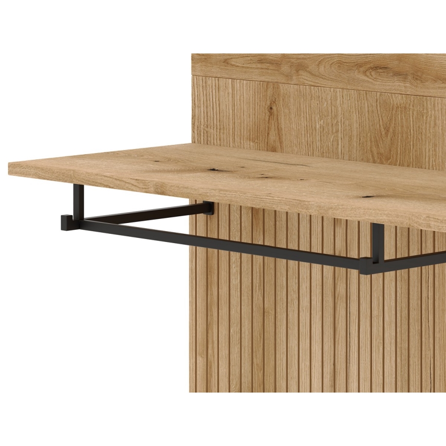 Předsíňová stěna se zrcadlem SVEN hnědá/bílá