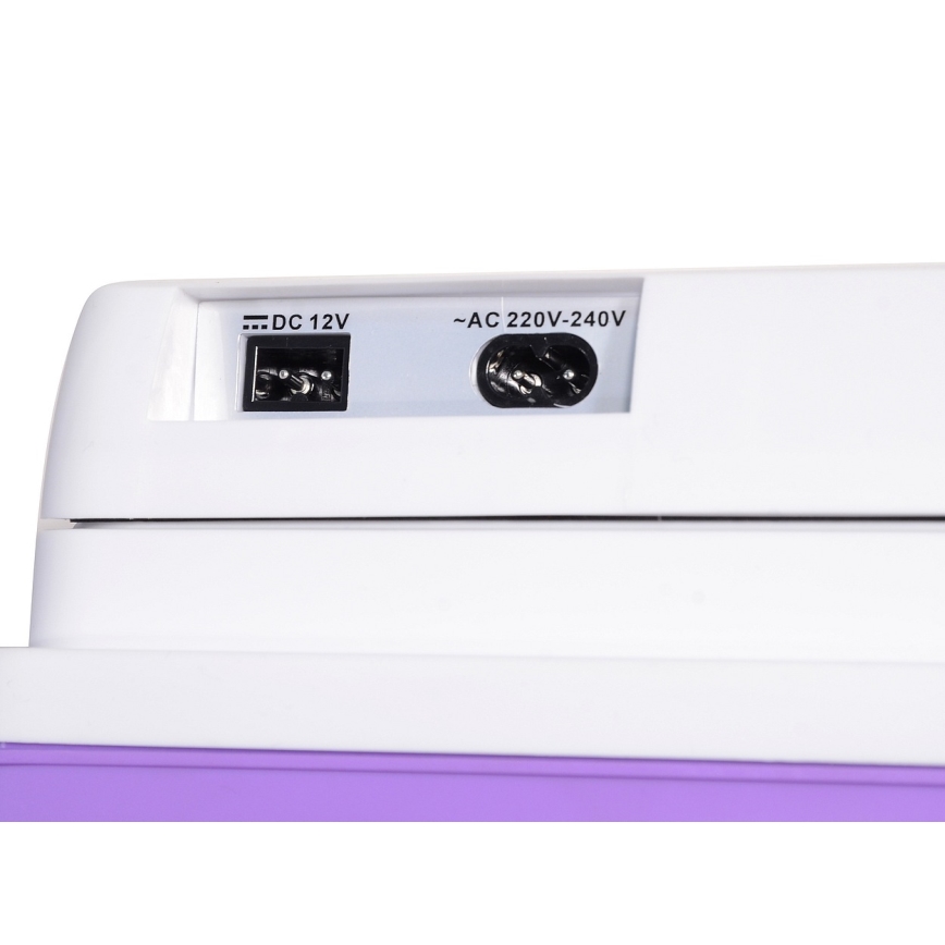Přenosná autochladnička 23 l 55W/12V/230V fialová/bílá