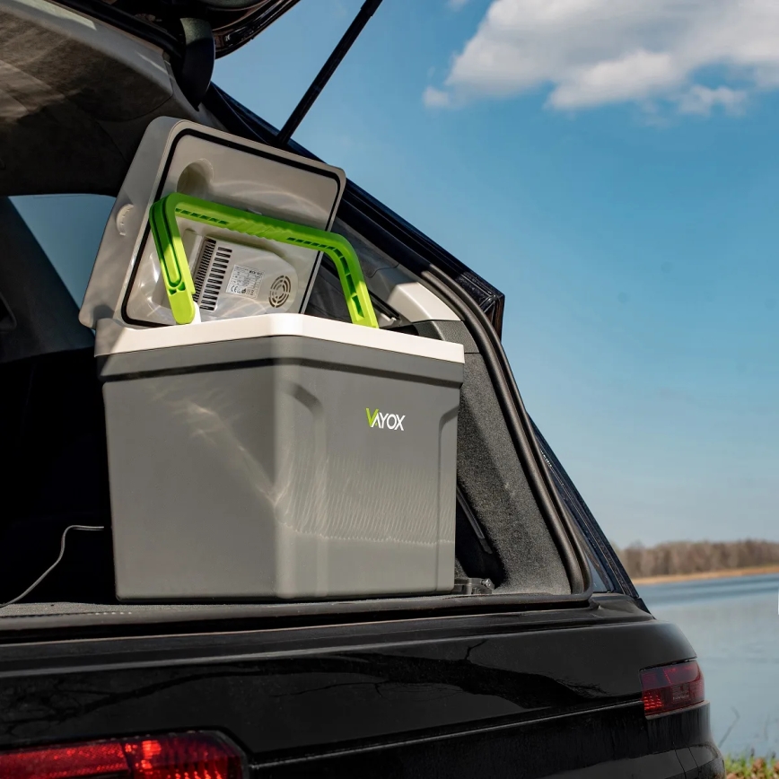Přenosná autochladnička s funkcí ohřevu 27 l 230V/12V/24V šedá