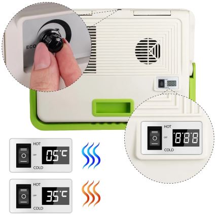 Přenosná autochladnička s funkcí ohřevu 27 l 230V/12V/24V šedá