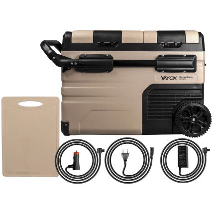 Přenosná autochladnička s LCD displejem 39 l 230V/12V/24V hnědá