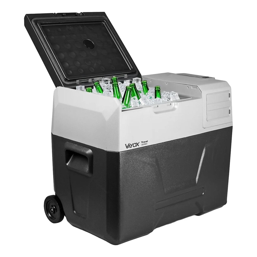 Přenosná autochladnička s LCD displejem 40 l 230V/12V/24V černá