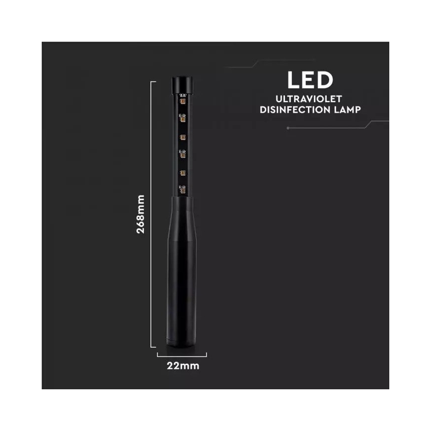 Přenosná dezinfekční germicidní lampa mini UVC/14W/230V 3000 mAh