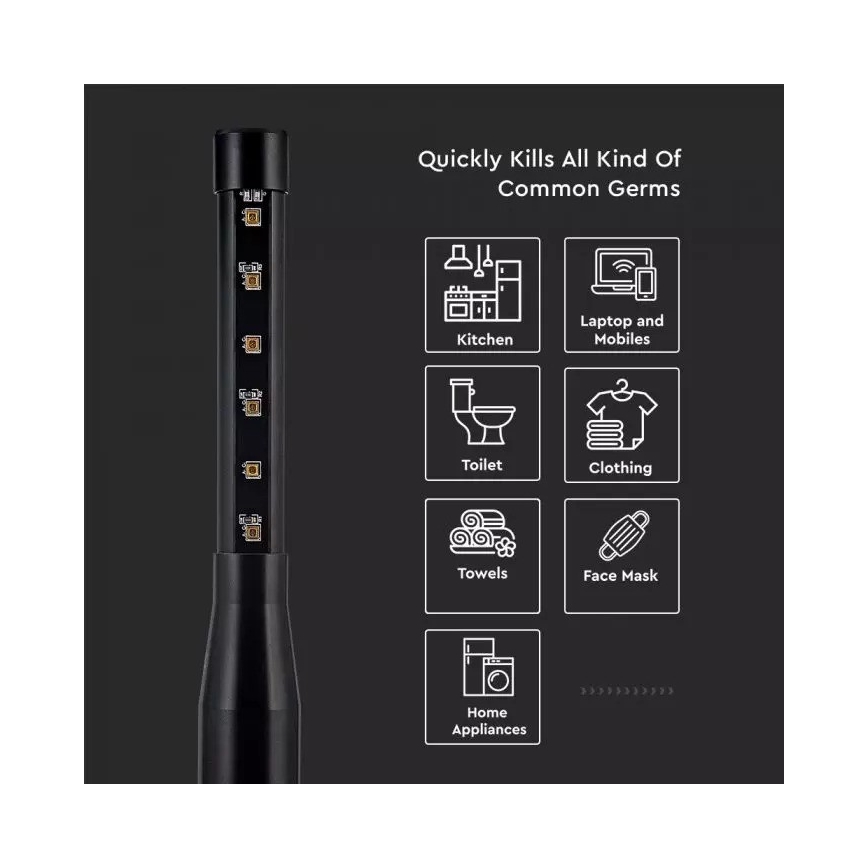 Přenosná dezinfekční germicidní lampa mini UVC/14W/230V 3000 mAh