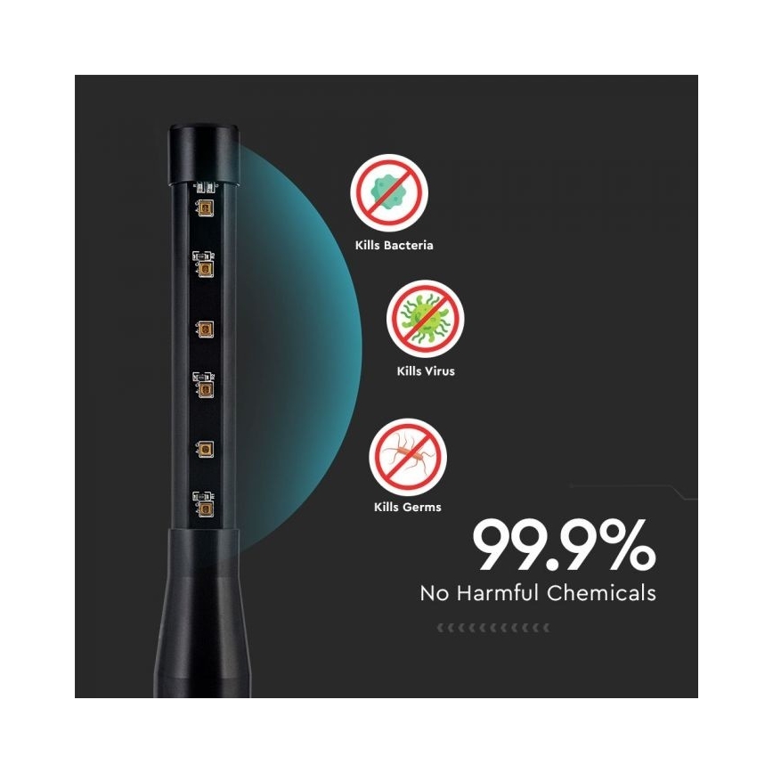 Přenosná dezinfekční germicidní lampa mini UVC/14W/230V 3000 mAh